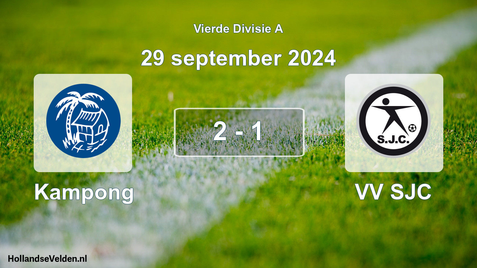 Gespeelde wedstrijd: Kampong - VV SJC 2 - 1 (29 september 2024)