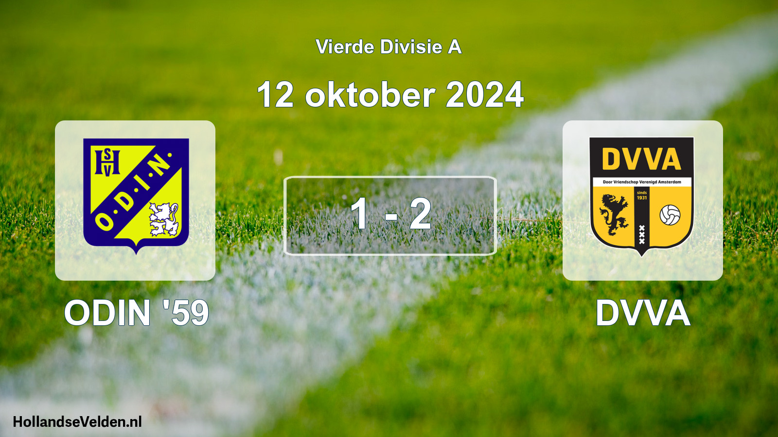 Gespeelde wedstrijd: ODIN '59 - DVVA 1 - 2 (12 oktober 2024)
