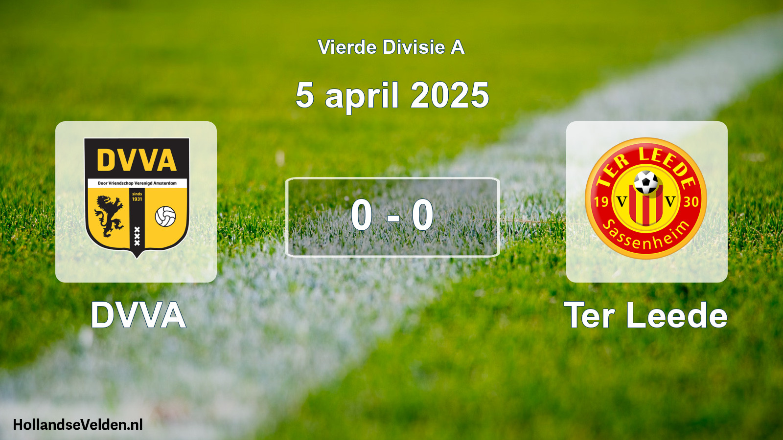 Gespeelde wedstrijd: DVVA - Ter Leede 0 - 0 (5 april 2025)