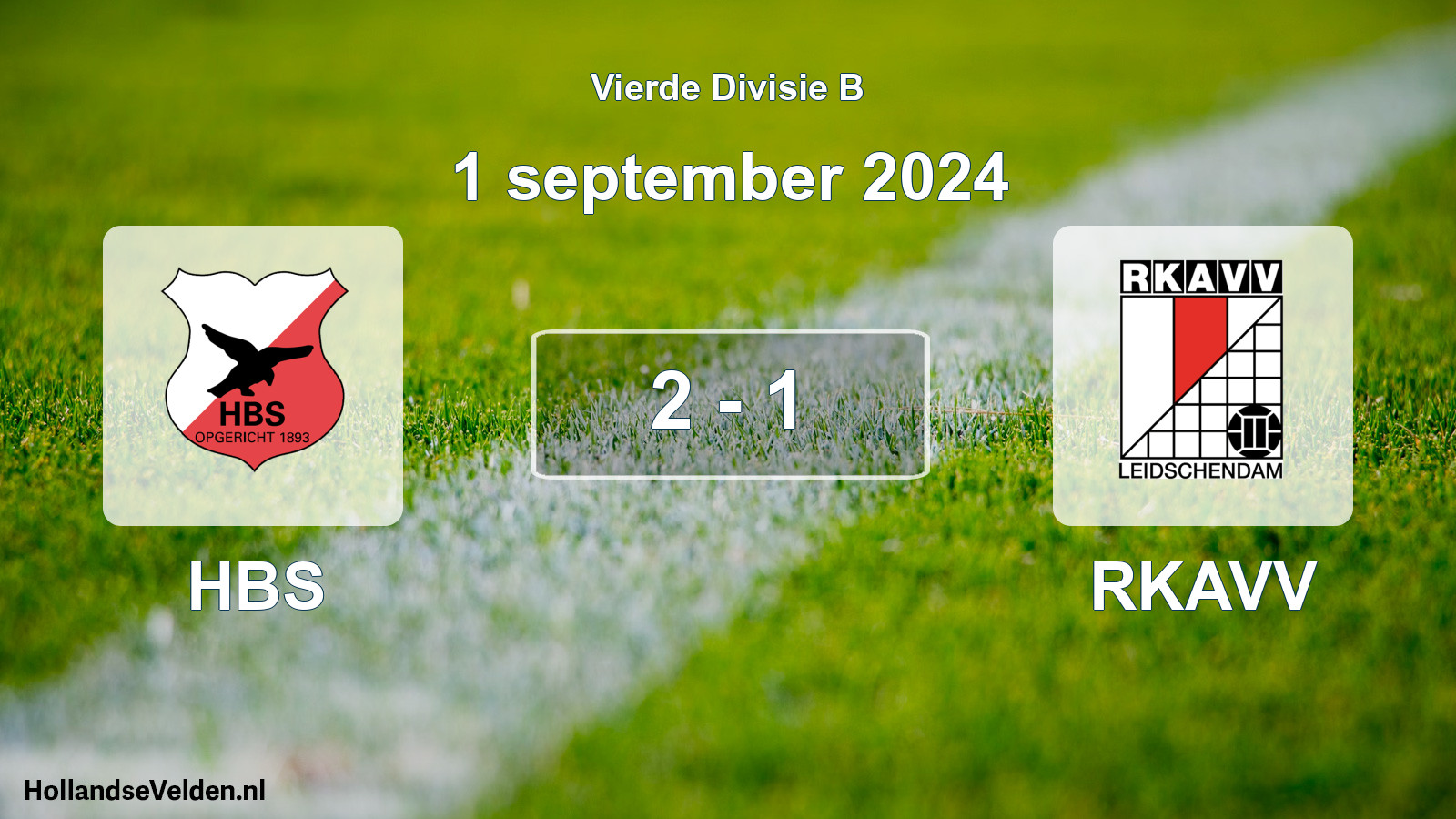 Gespeelde wedstrijd: HBS - RKAVV 2 - 1 (1 september 2024)