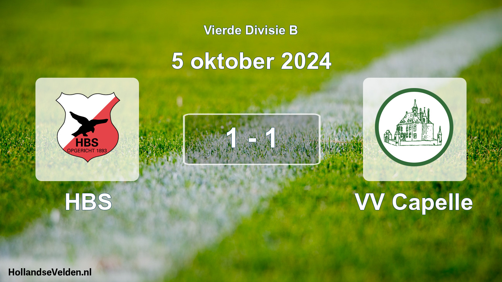 Gespeelde wedstrijd: HBS - VV Capelle 1 - 1 (5 oktober 2024)