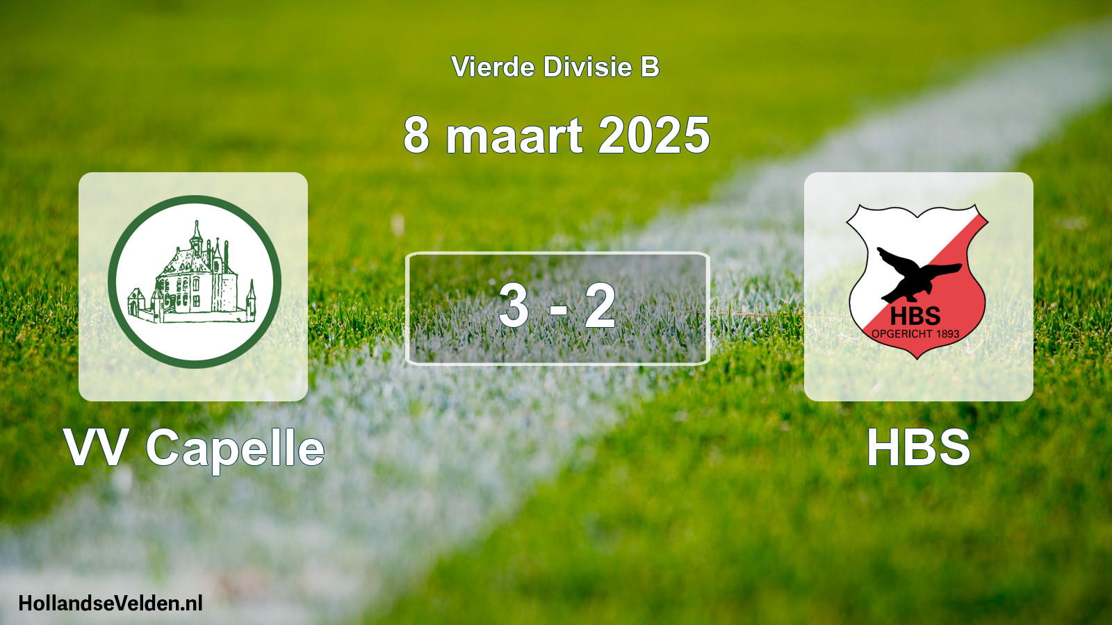 Gespeelde wedstrijd: VV Capelle - HBS 3 - 2 (8 maart 2025)