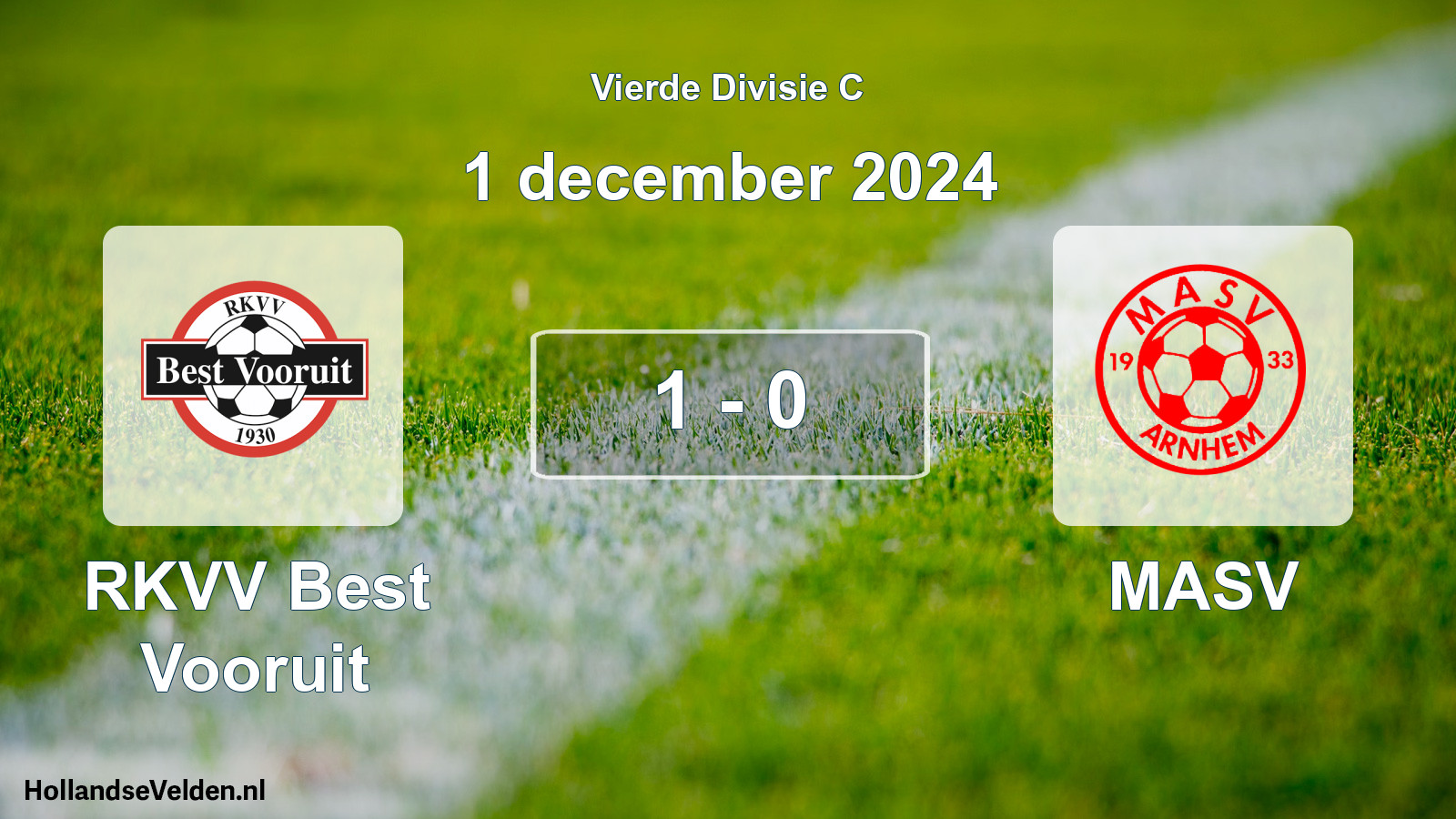 Gespeelde wedstrijd: RKVV Best Vooruit - MASV 1 - 0 (1 december 2024)