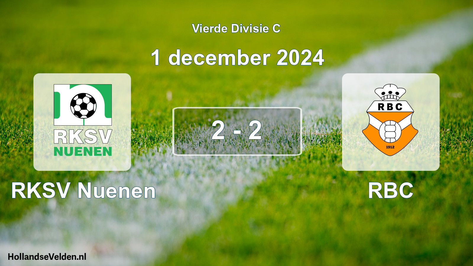 Gespeelde wedstrijd: RKSV Nuenen - RBC 2 - 2 (1 december 2024)