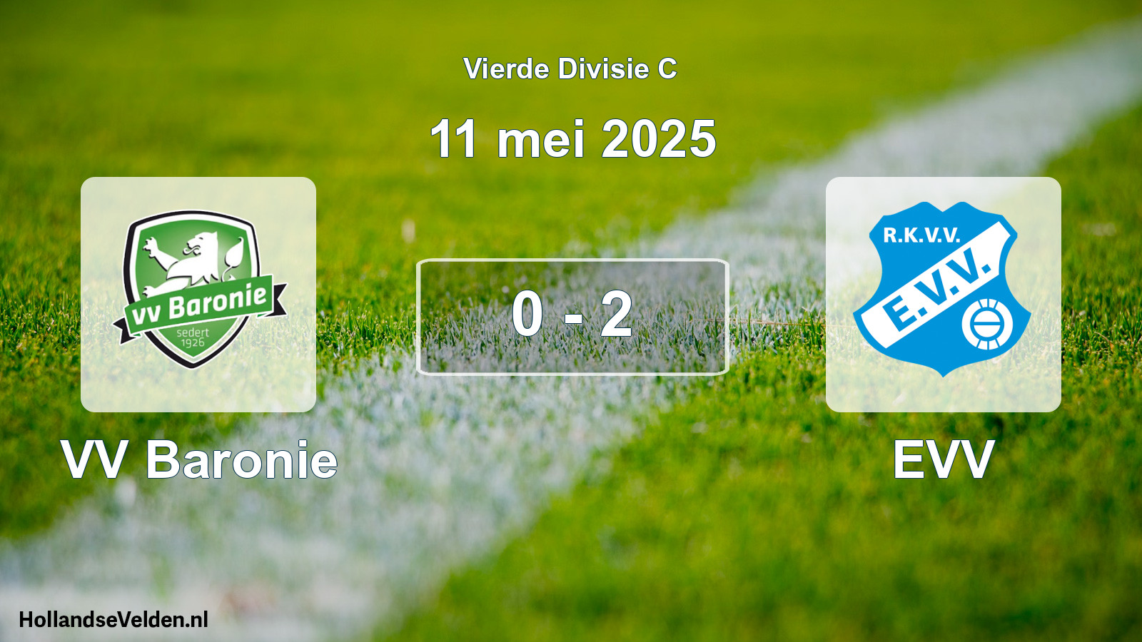 Gespeelde wedstrijd: VV Baronie - EVV 0 - 2 (11 mei 2025)