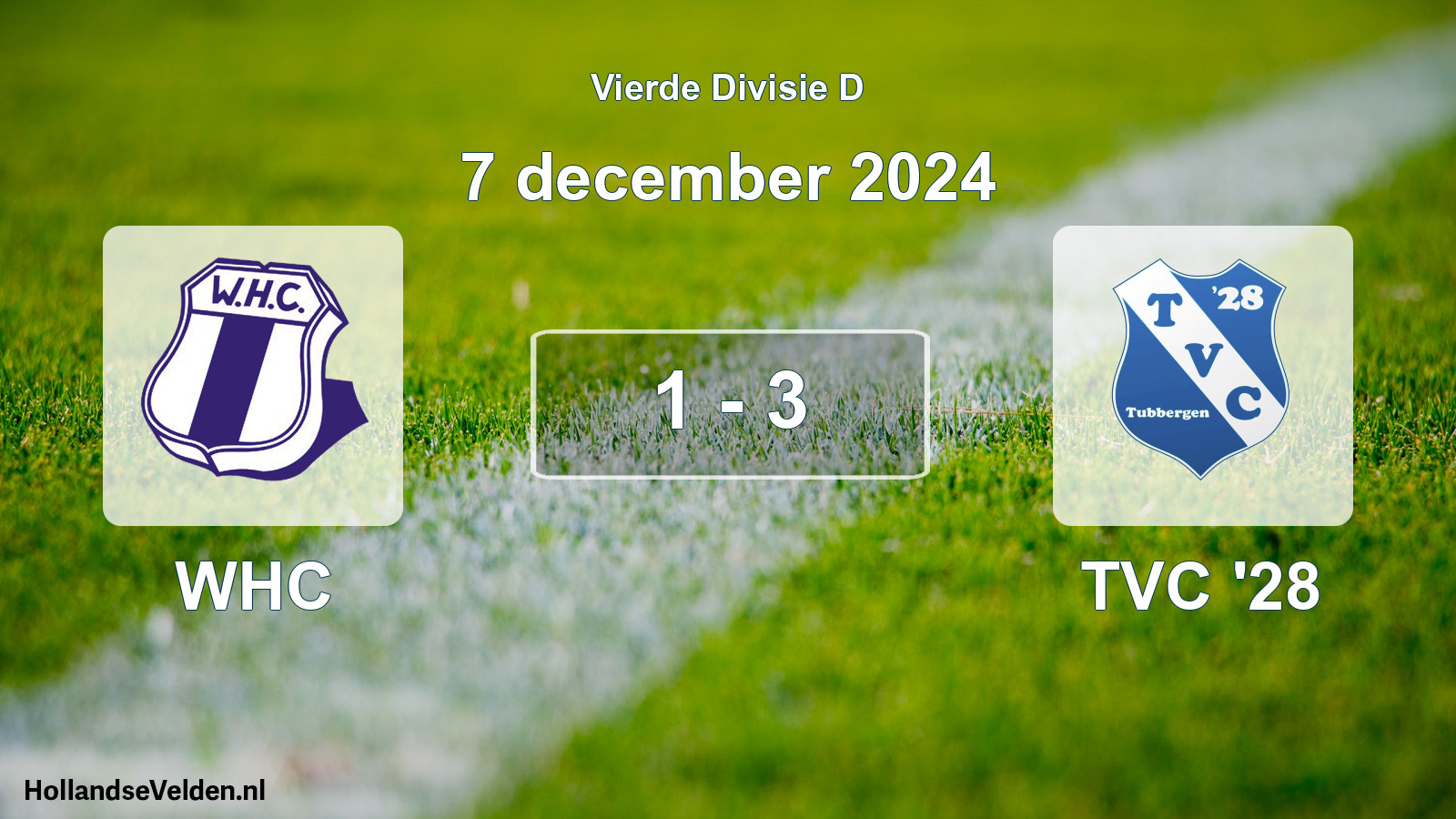 Gespeelde wedstrijd: WHC - TVC '28 1 - 3 (7 december 2024)