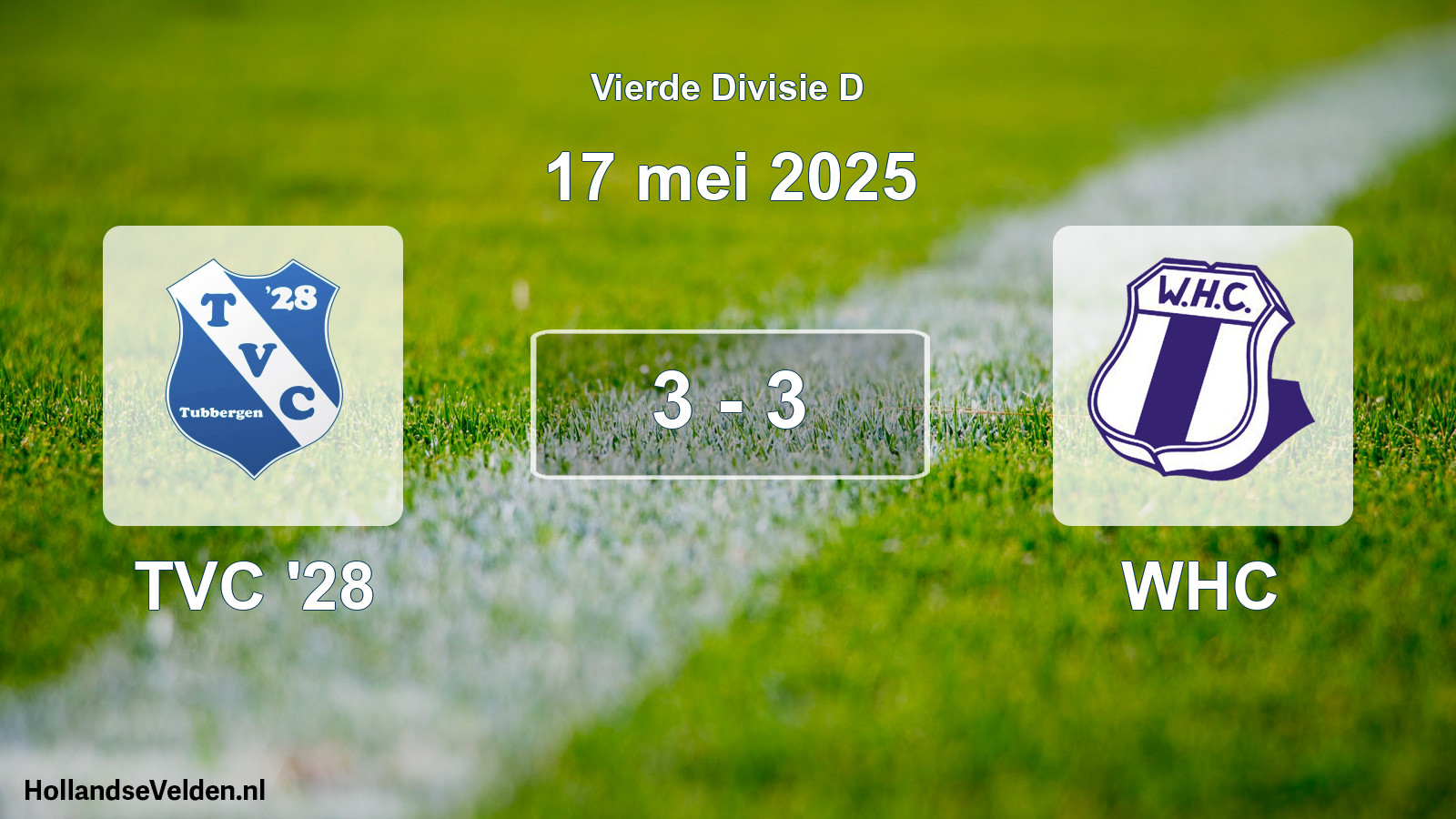 Gespeelde wedstrijd: TVC '28 - WHC 3 - 3 (17 mei 2025)