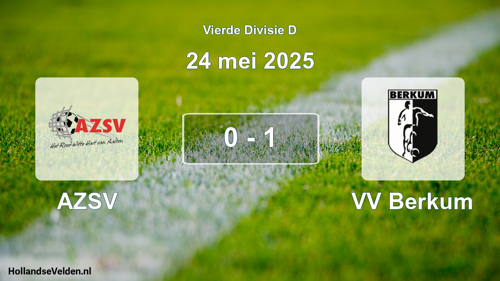 Gespeelde wedstrijd: AZSV - VV Berkum 0 - 1 (24 mei 2025)