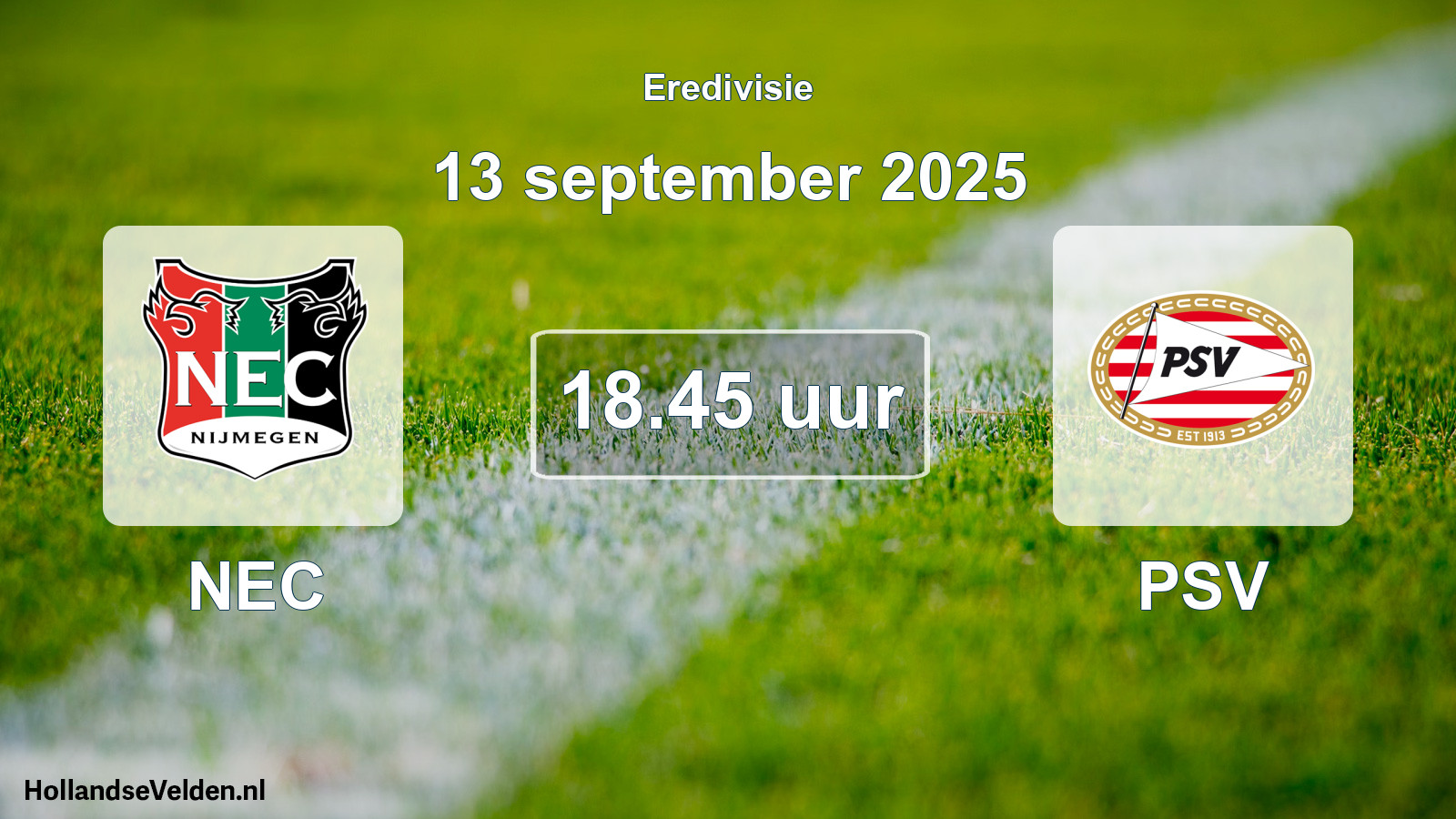 Geplande wedstrijd: NEC - PSV (13 september 2025)