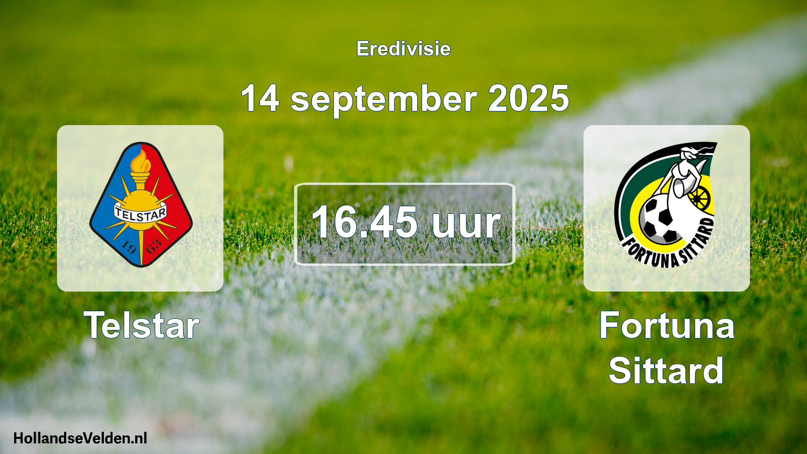 Geplande wedstrijd: Telstar - Fortuna Sittard (14 september 2025)