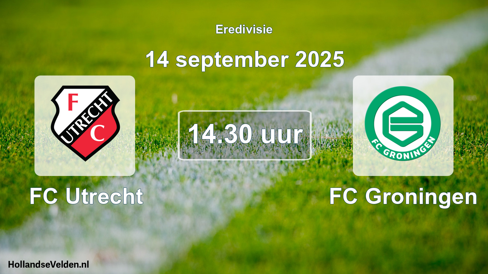 Geplande wedstrijd: FC Utrecht - FC Groningen (14 september 2025)