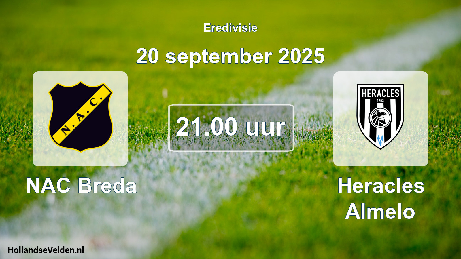 Scheduled Match: NAC Breda - Heracles Almelo (20 September 2025)