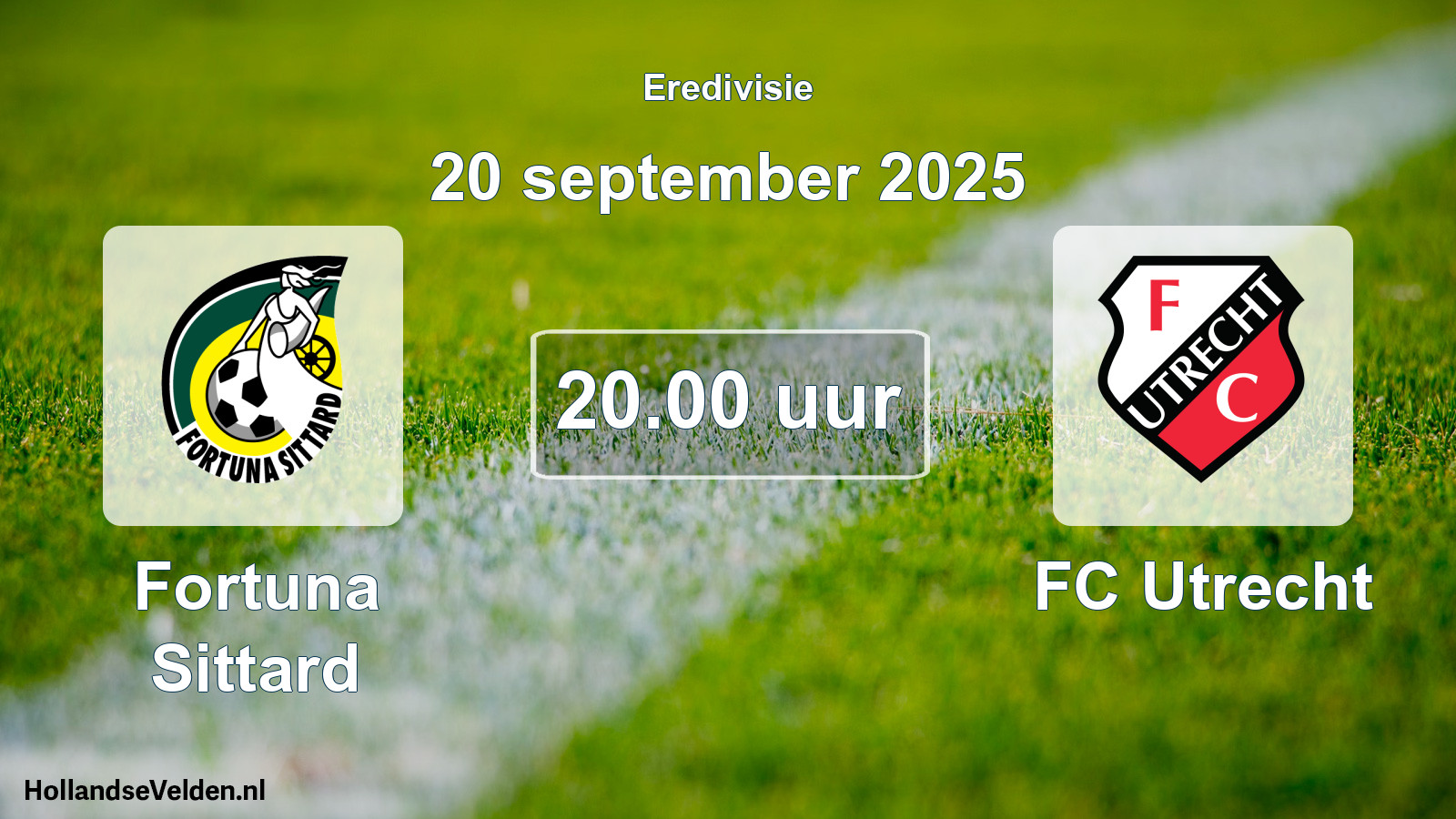 Scheduled Match: Fortuna Sittard - FC Utrecht (20 September 2025)