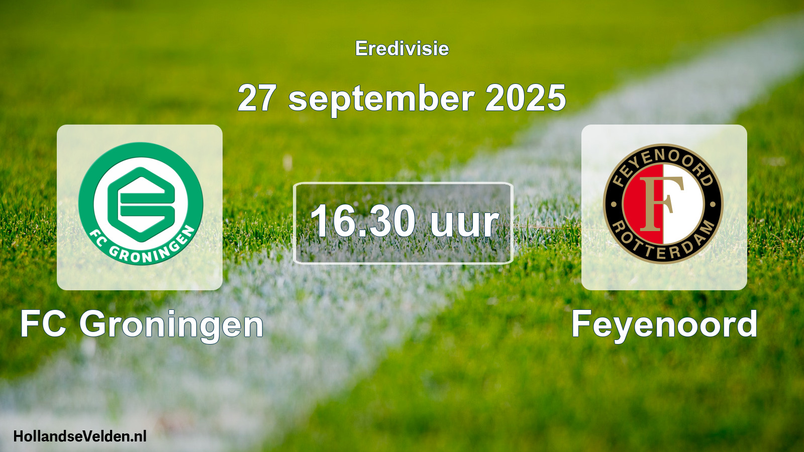 Geplande wedstrijd: FC Groningen - Feyenoord (27 september 2025)