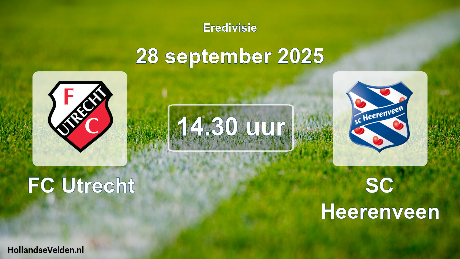 Geplande wedstrijd: FC Utrecht - SC Heerenveen (28 september 2025)