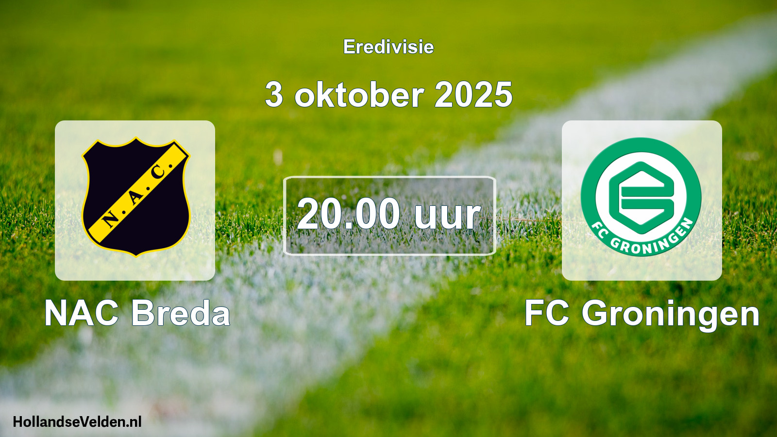 Scheduled Match: NAC Breda - FC Groningen (3 October 2025)