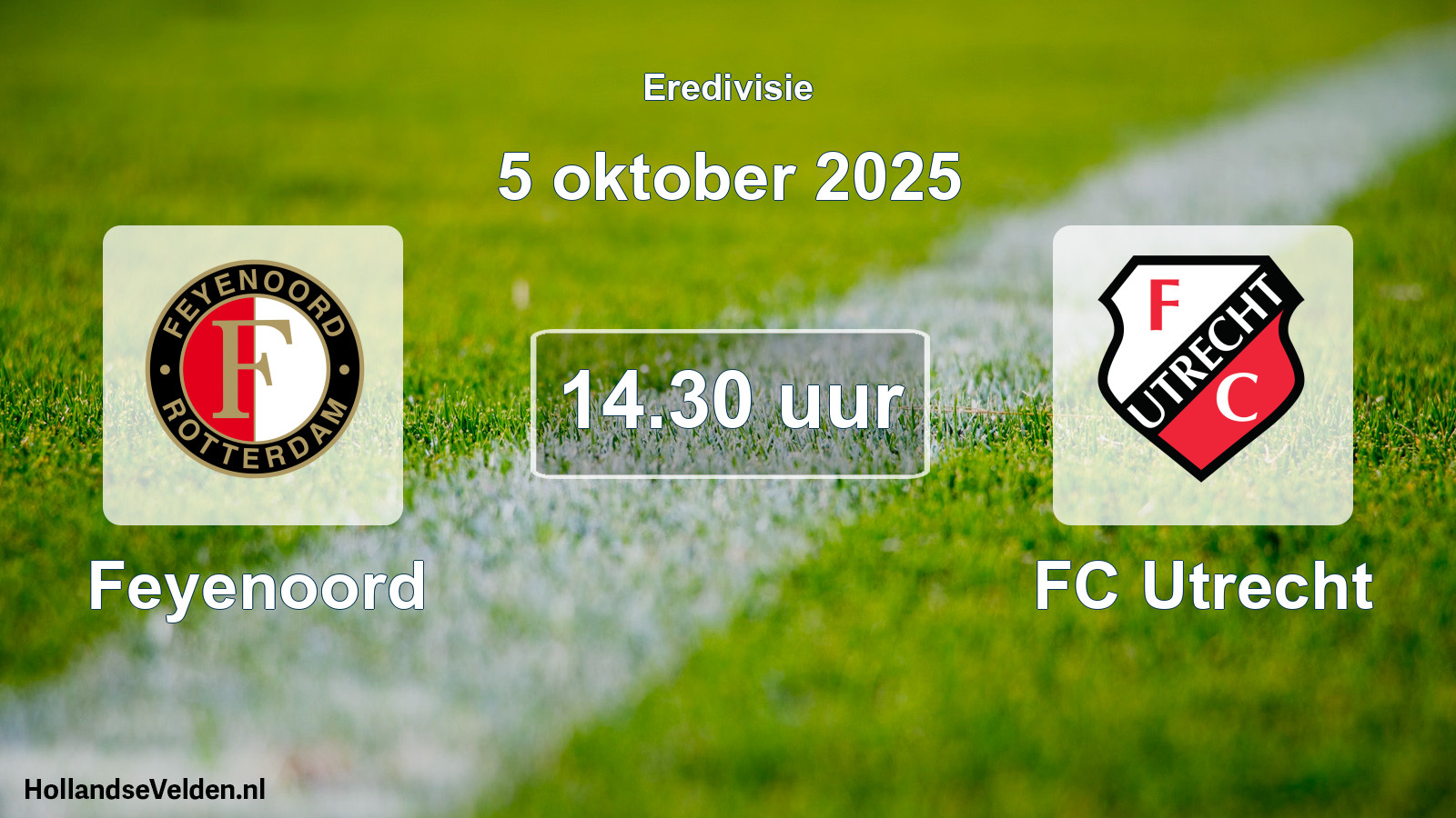 Geplande wedstrijd: Feyenoord - FC Utrecht (5 oktober 2025)