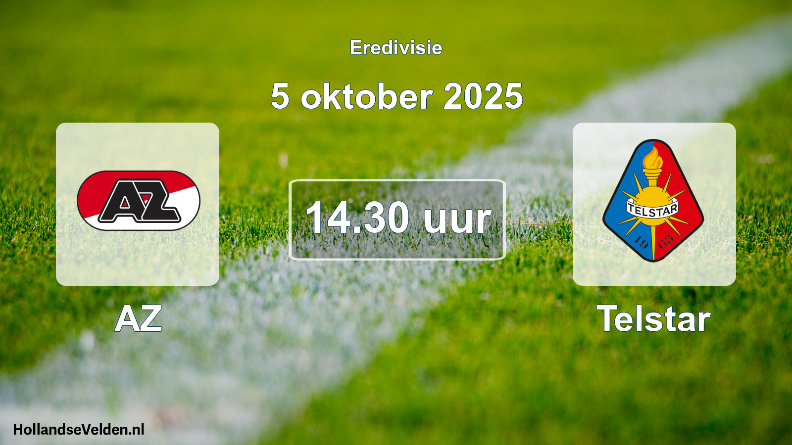 Geplande wedstrijd: AZ - Telstar (5 oktober 2025)