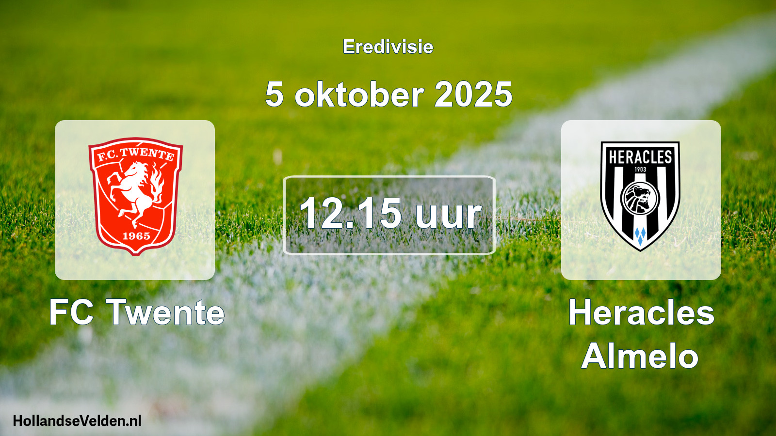 Geplande wedstrijd: FC Twente - Heracles Almelo (5 oktober 2025)