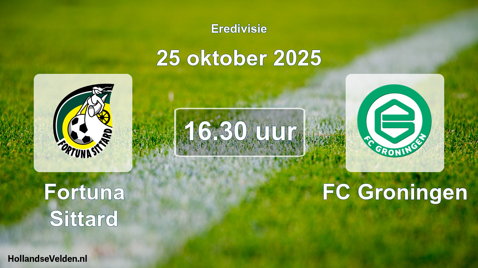 Geplande wedstrijd: Fortuna Sittard - FC Groningen (25 oktober 2025)