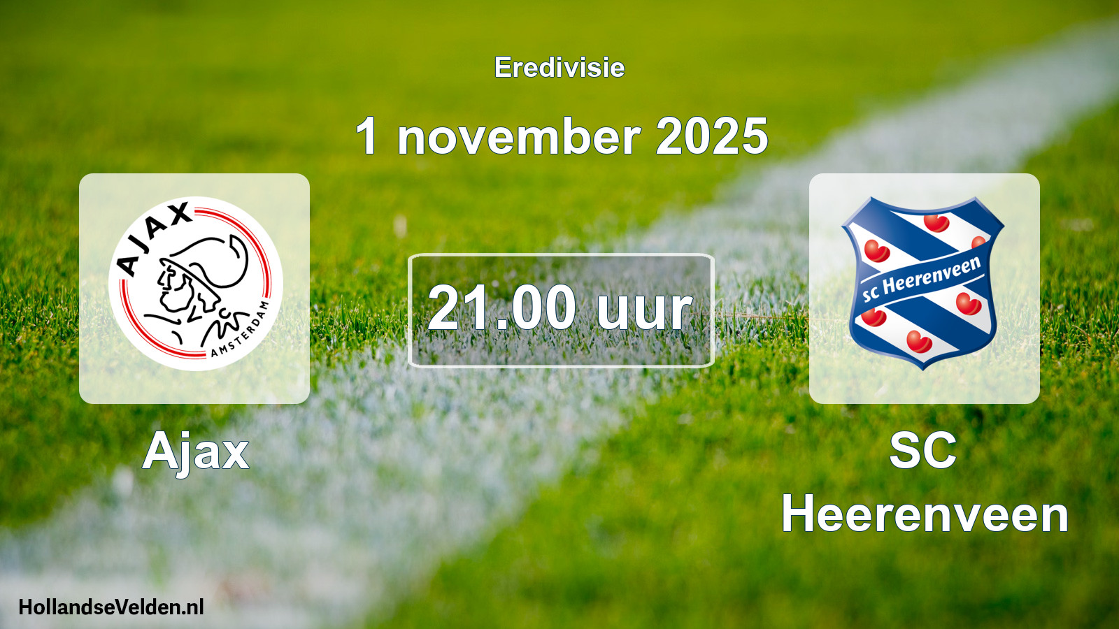 Geplande wedstrijd: Ajax - SC Heerenveen (1 november 2025)