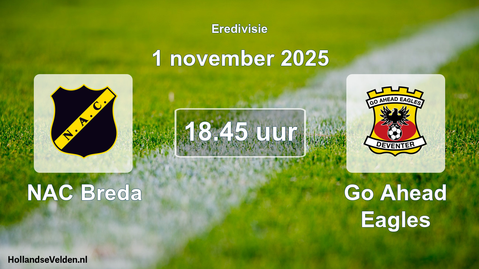 Geplande wedstrijd: NAC Breda - Go Ahead Eagles (1 november 2025)