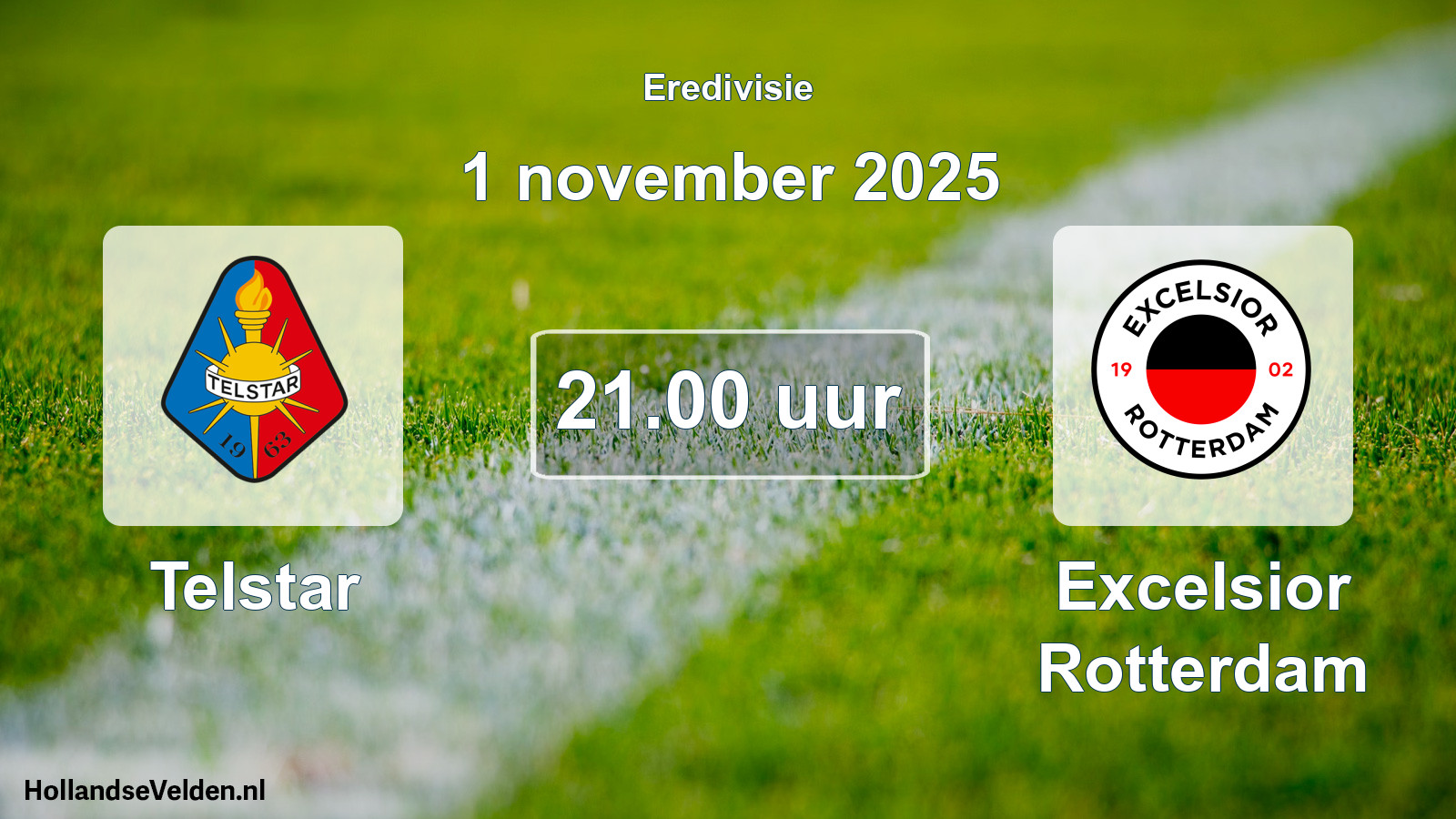 Geplande wedstrijd: Telstar - Excelsior Rotterdam (1 november 2025)