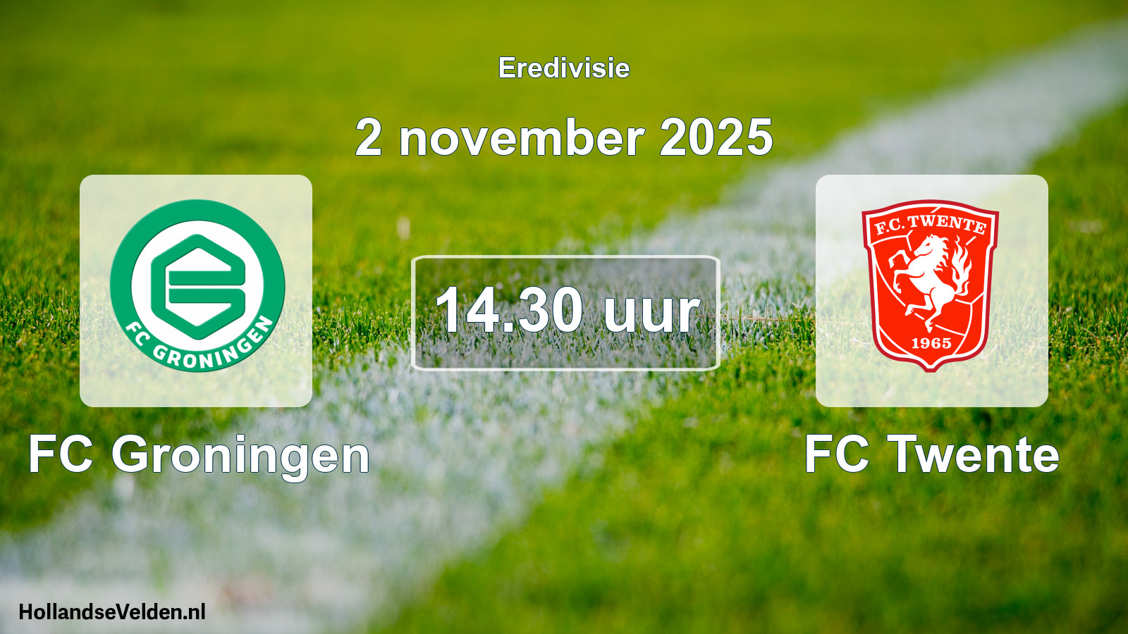 Geplande wedstrijd: FC Groningen - FC Twente (2 november 2025)