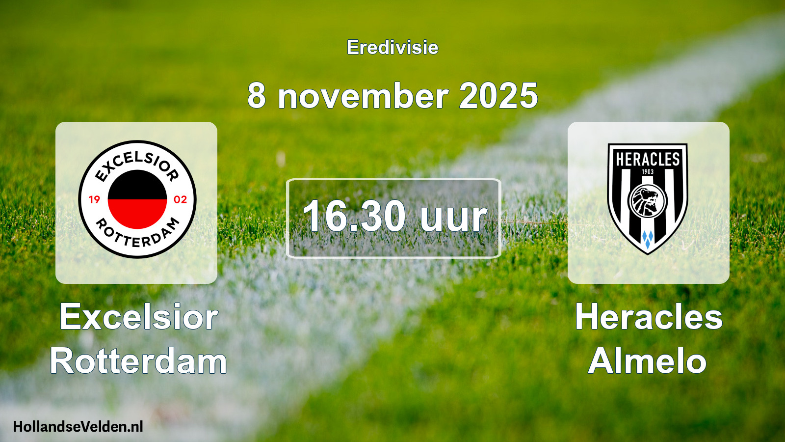 Geplande wedstrijd: Excelsior Rotterdam - Heracles Almelo (8 november 2025)