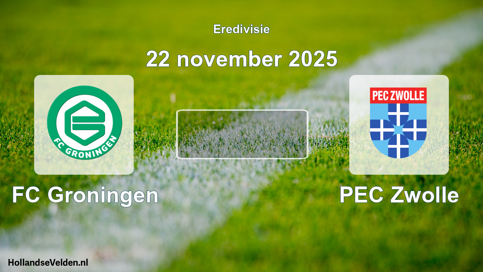 Geplande wedstrijd: FC Groningen - PEC Zwolle (22 november 2025)