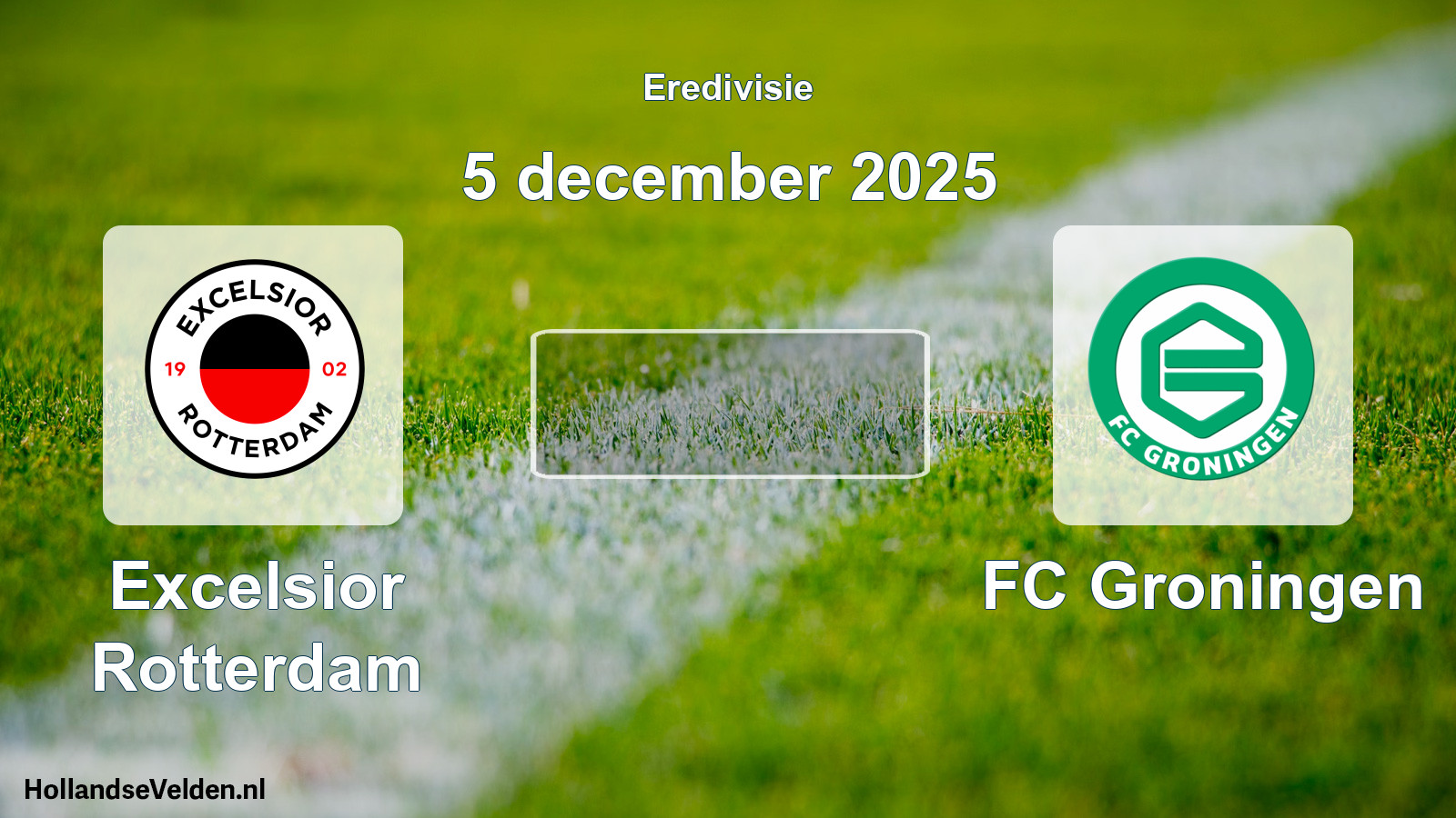 Geplande wedstrijd: Excelsior Rotterdam - FC Groningen (5 december 2025)
