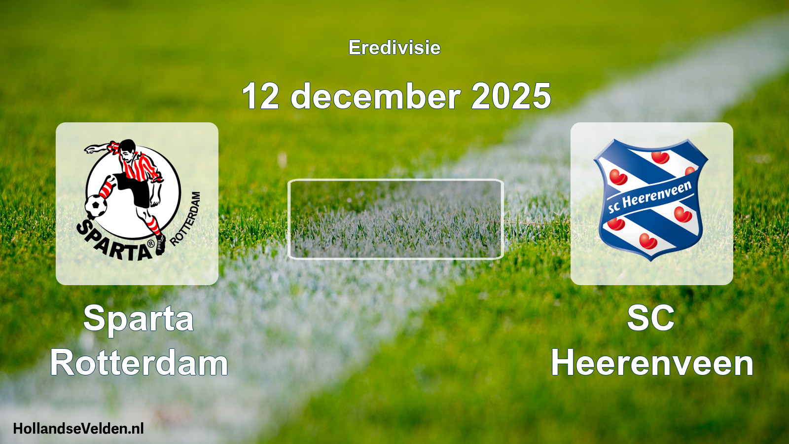 Scheduled Match: Sparta Rotterdam - SC Heerenveen (12 December 2025)