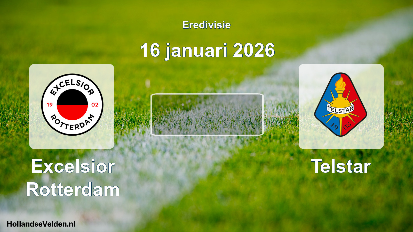 Geplande wedstrijd: Excelsior Rotterdam - Telstar (16 januari 2026)