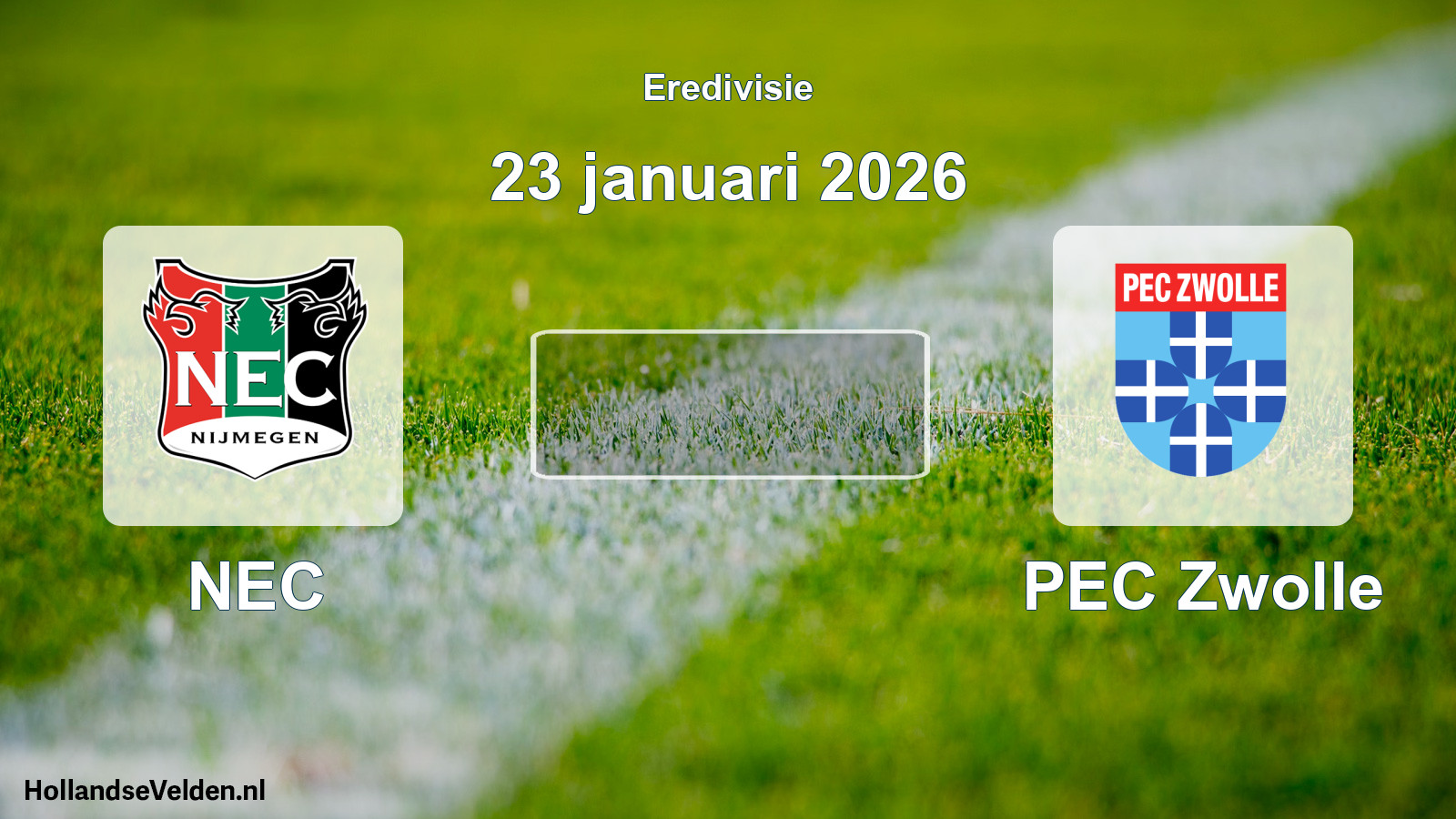 Geplande wedstrijd: NEC - PEC Zwolle (23 januari 2026)