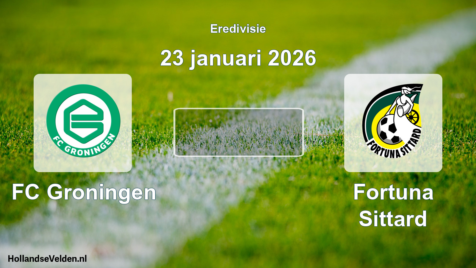Geplande wedstrijd: FC Groningen - Fortuna Sittard (23 januari 2026)