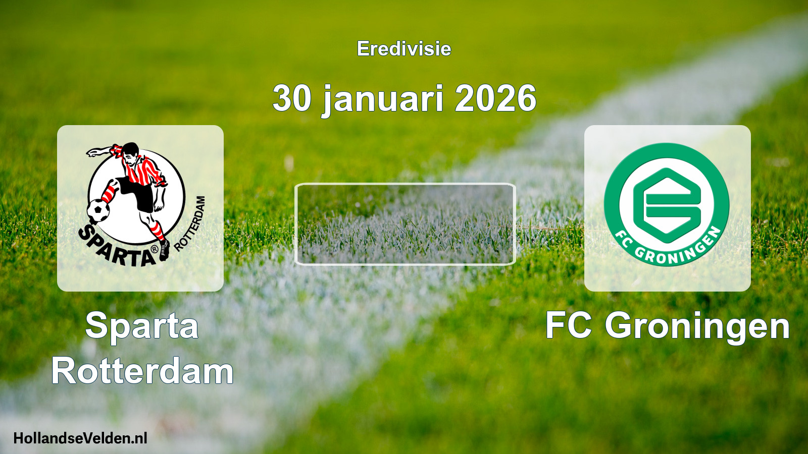 Geplande wedstrijd: Sparta Rotterdam - FC Groningen (30 januari 2026)