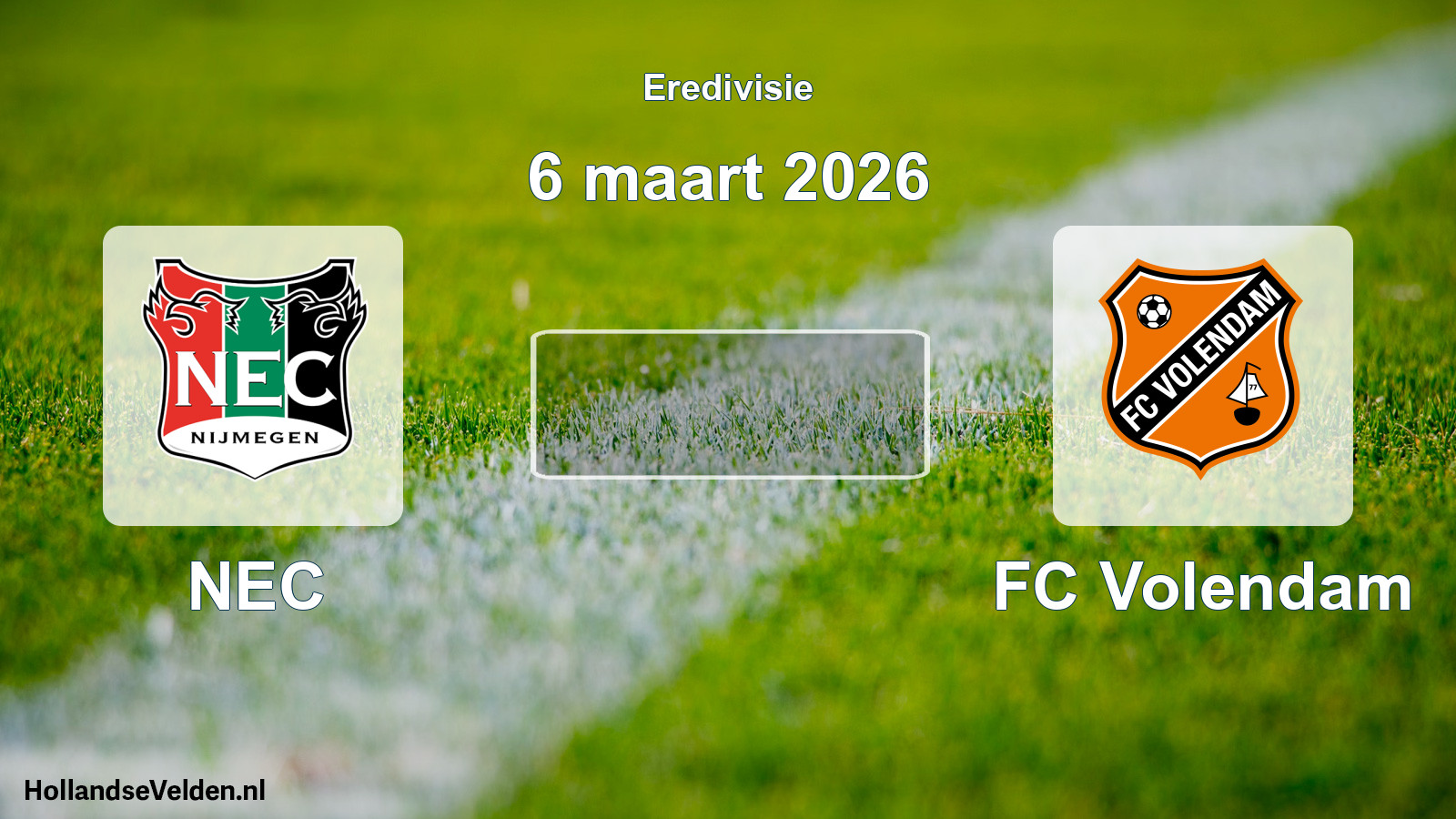 Geplande wedstrijd: NEC - FC Volendam (6 maart 2026)