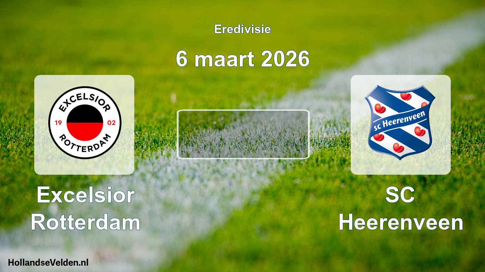 Geplande wedstrijd: Excelsior Rotterdam - SC Heerenveen (6 maart 2026)