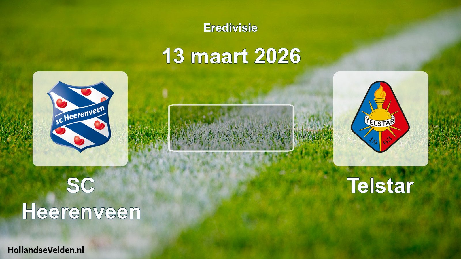 Geplande wedstrijd: SC Heerenveen - Telstar (13 maart 2026)