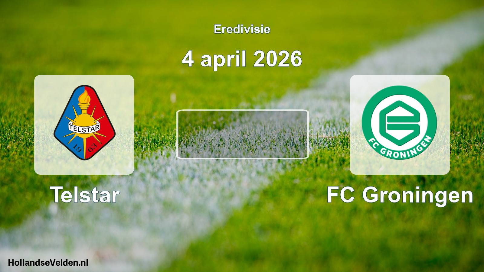 Geplande wedstrijd: Telstar - FC Groningen (4 april 2026)