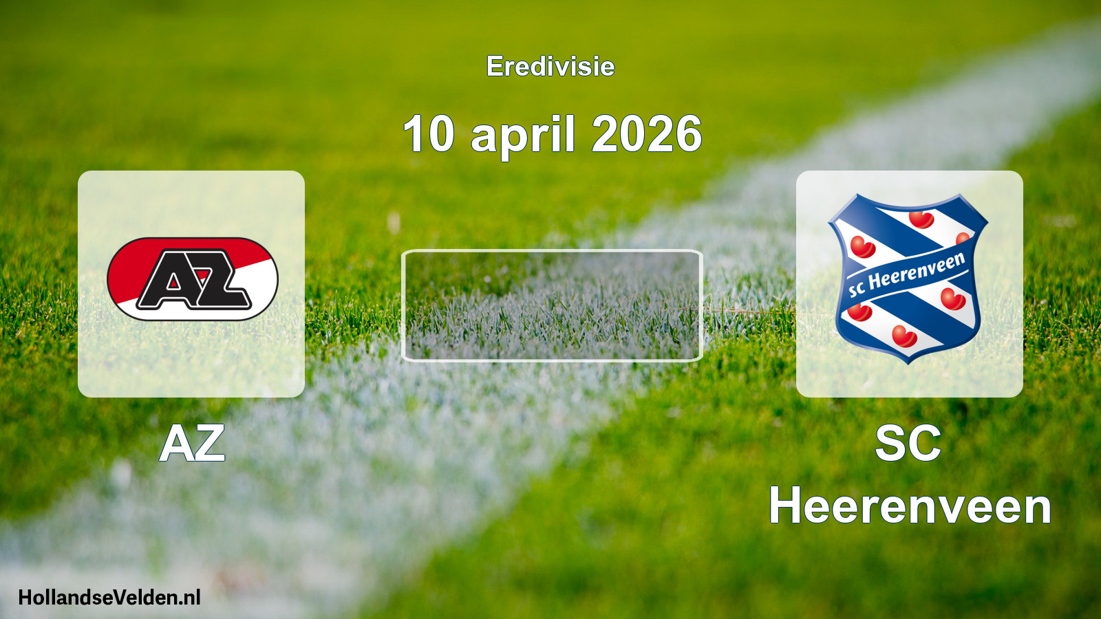 Geplande wedstrijd: AZ - SC Heerenveen (10 april 2026)