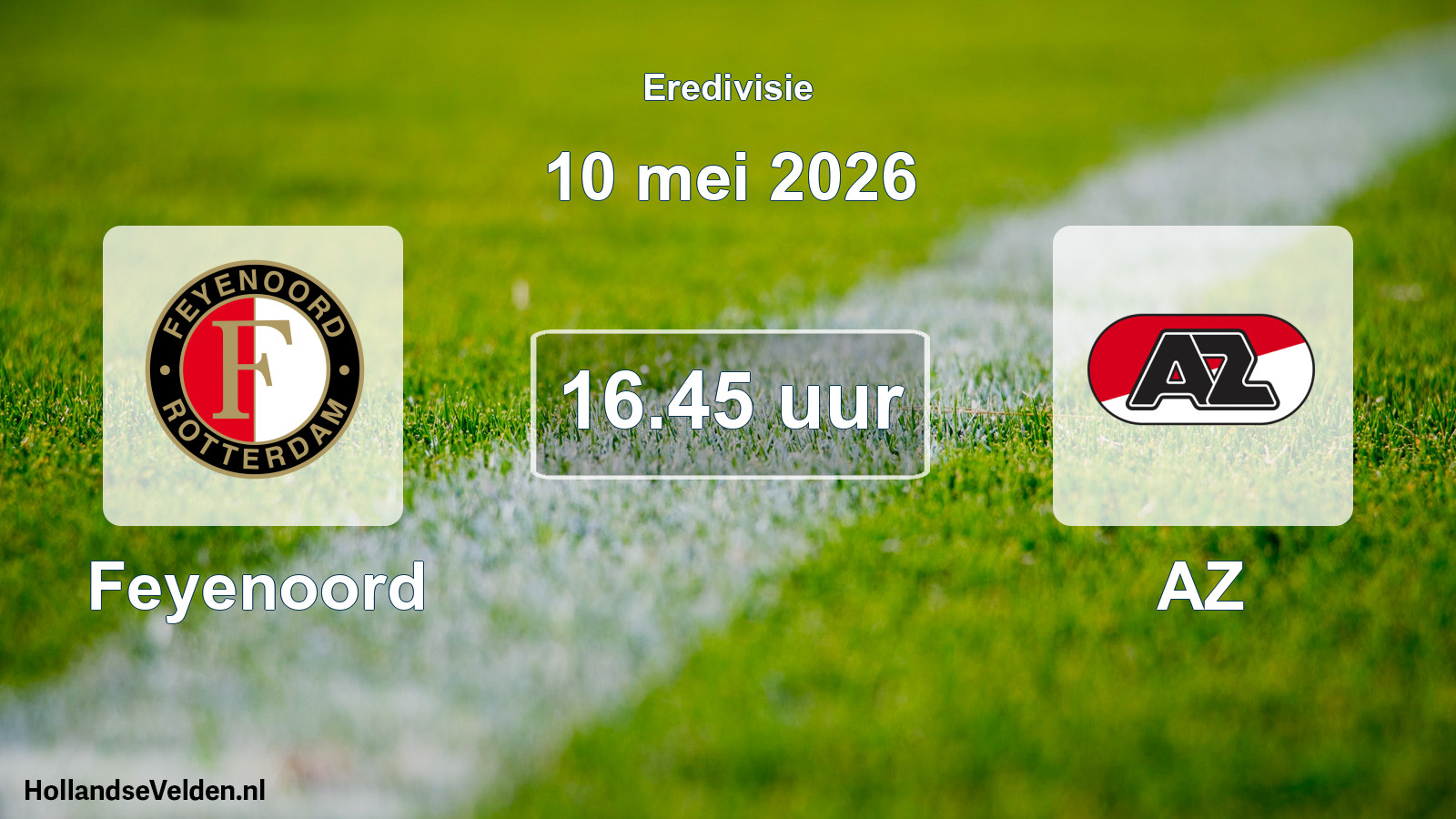 Geplande wedstrijd: Feyenoord - AZ (10 mei 2026)