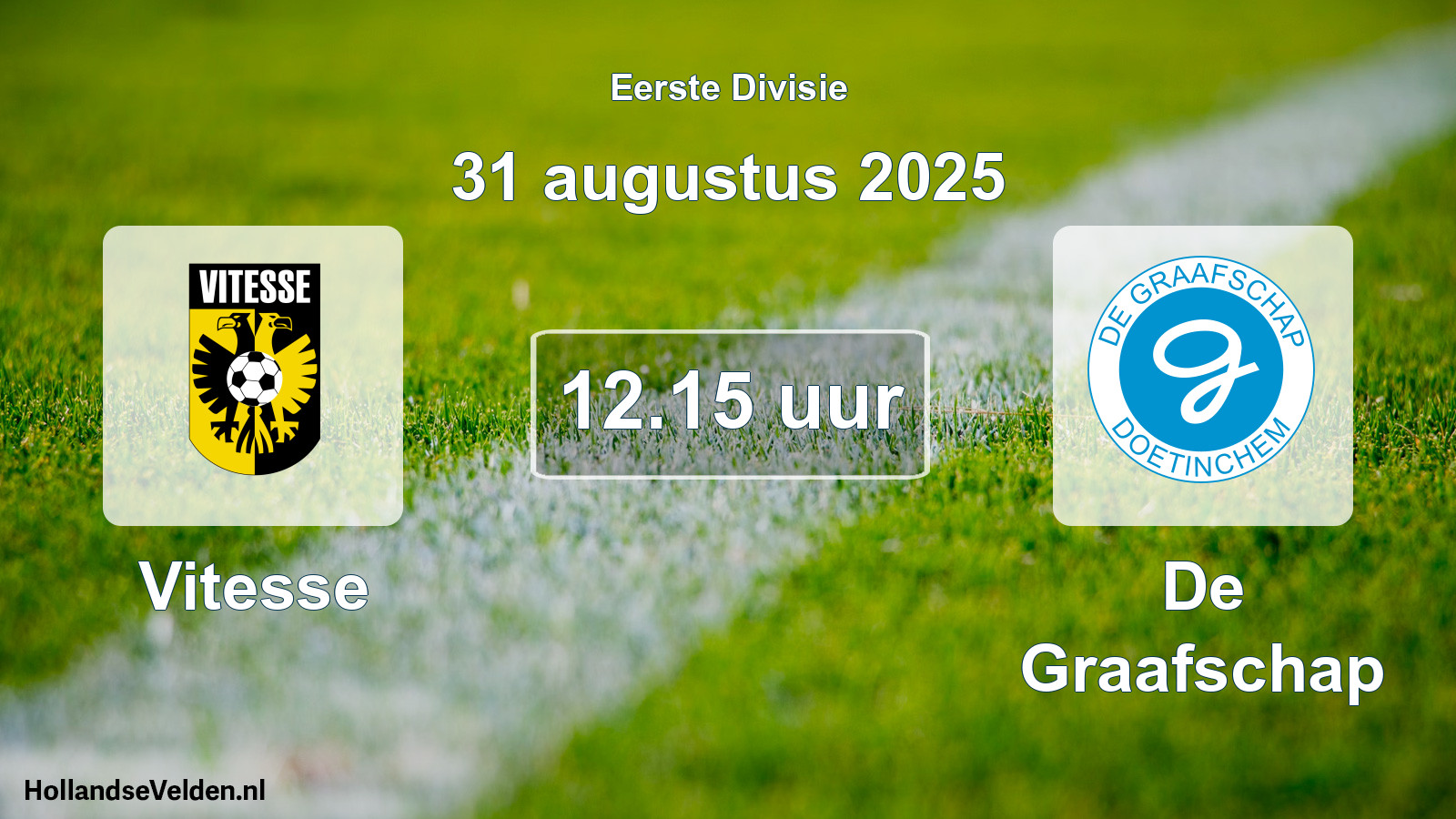 Geplande wedstrijd: Vitesse - De Graafschap (31 augustus 2025)