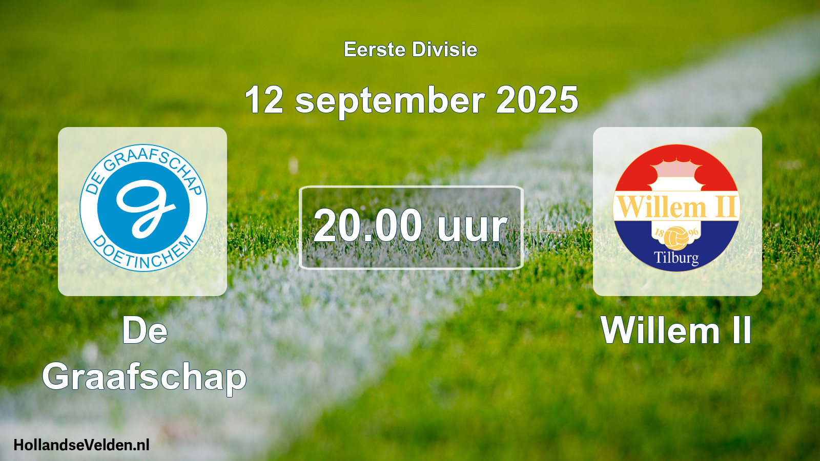 Geplande wedstrijd: De Graafschap - Willem II (12 september 2025)