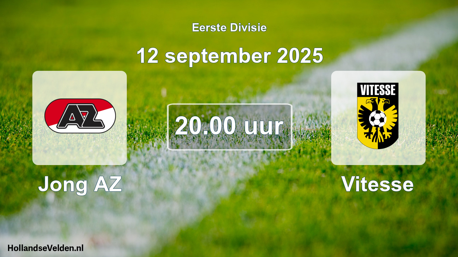 Geplande wedstrijd: Jong AZ - Vitesse (12 september 2025)