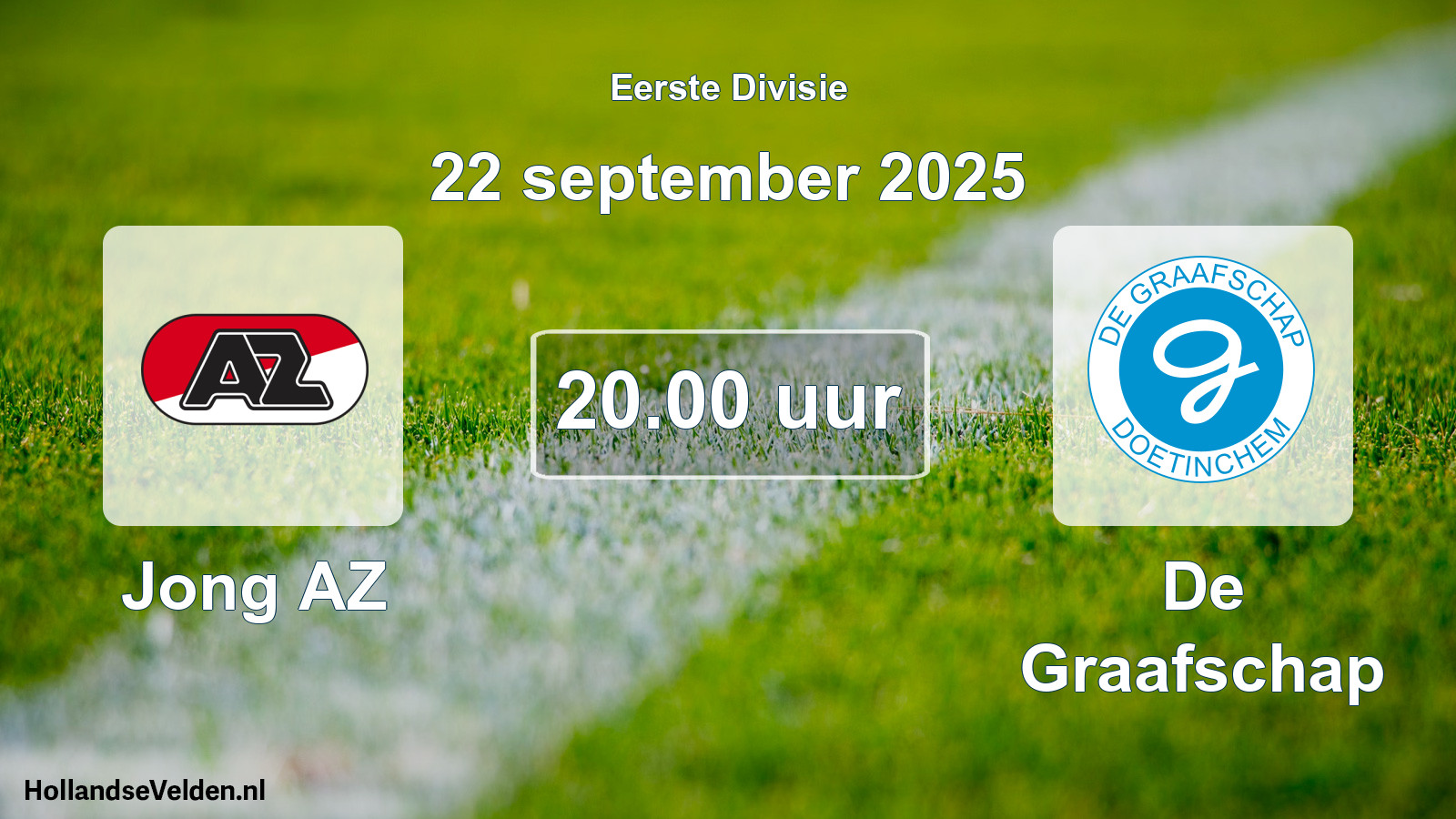 Geplande wedstrijd: Jong AZ - De Graafschap (22 september 2025)