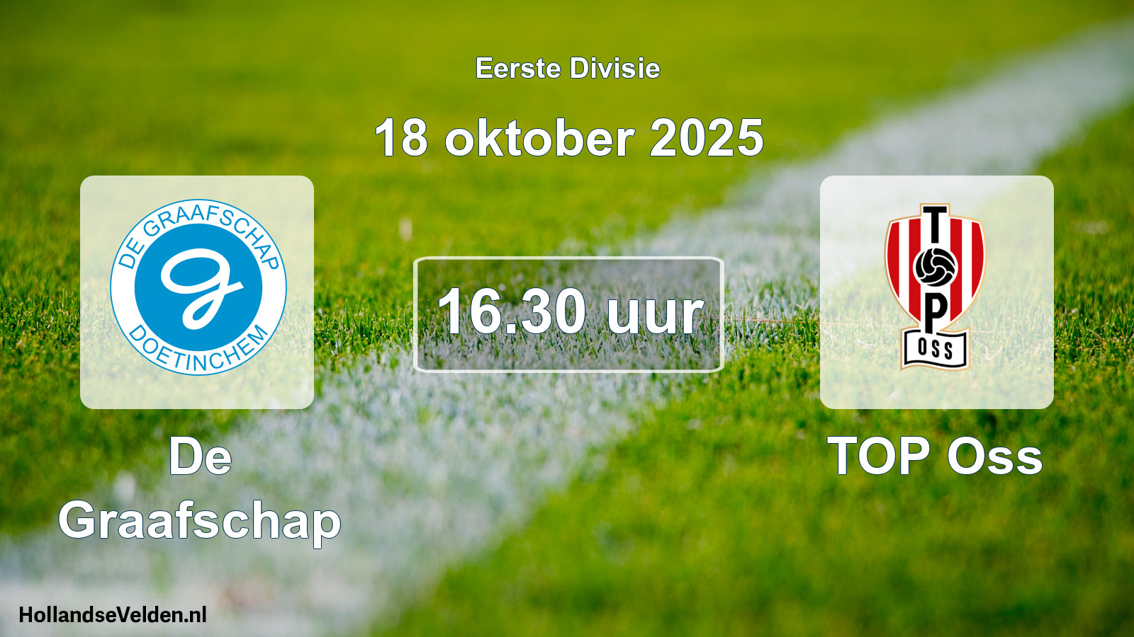 Geplande wedstrijd: De Graafschap - TOP Oss (18 oktober 2025)