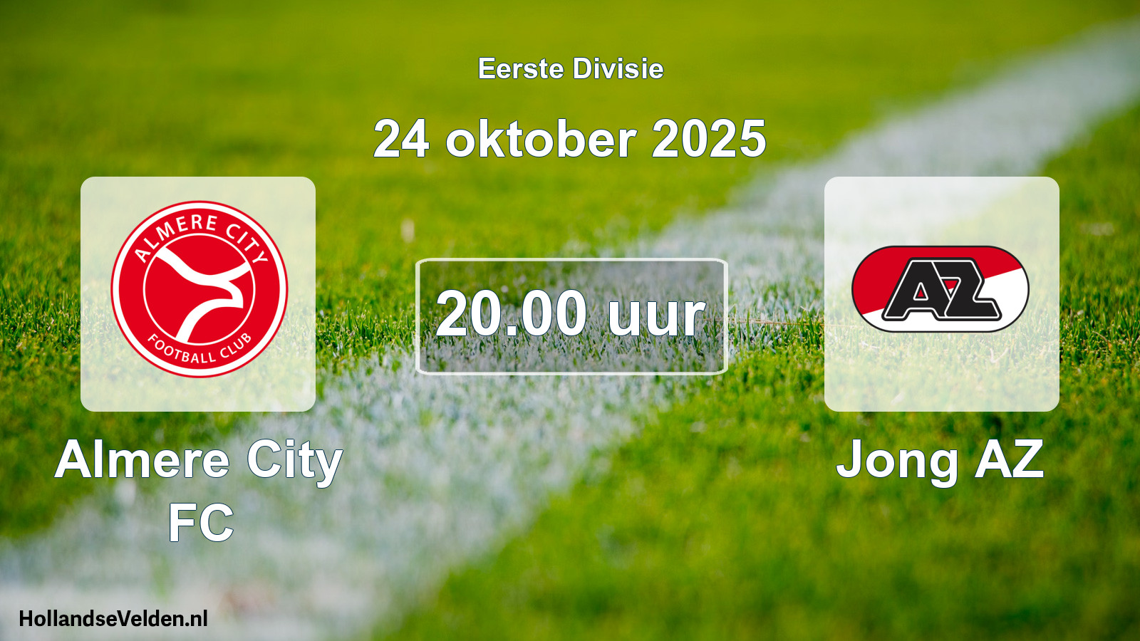 Scheduled Match: Almere City FC - Jong AZ (24 October 2025)