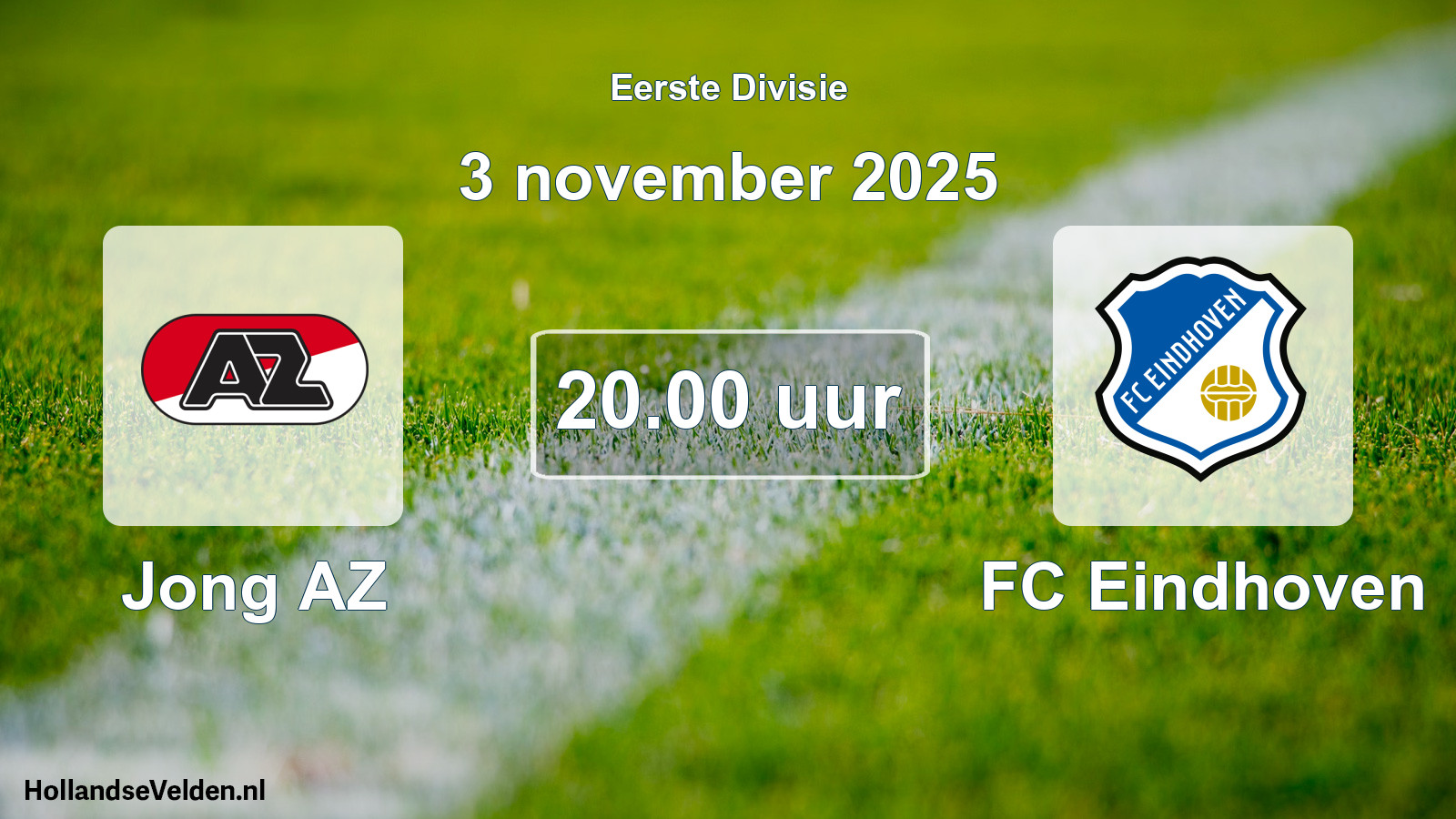 Geplande wedstrijd: Jong AZ - FC Eindhoven (3 november 2025)