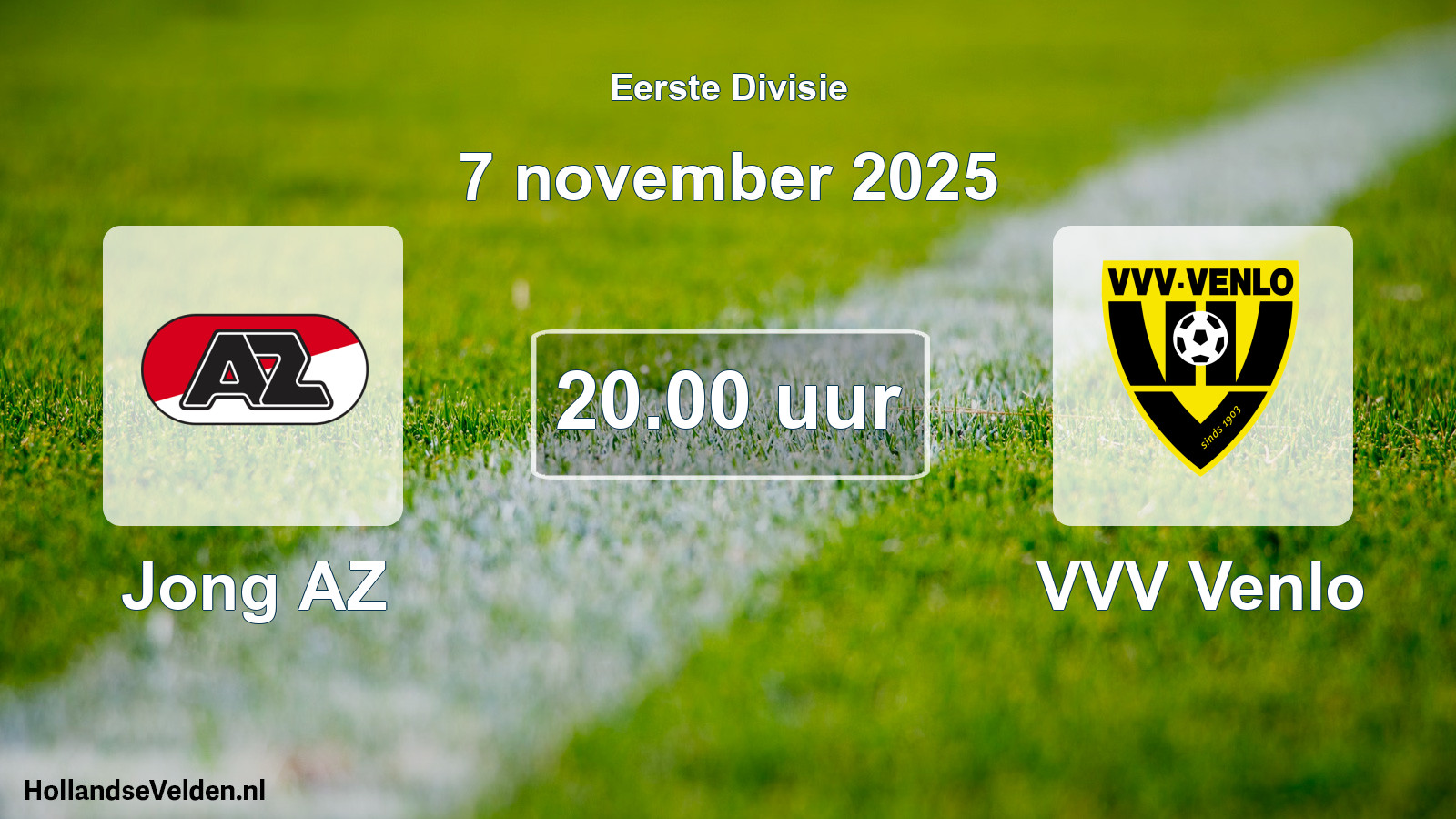 Geplande wedstrijd: Jong AZ - VVV Venlo (7 november 2025)